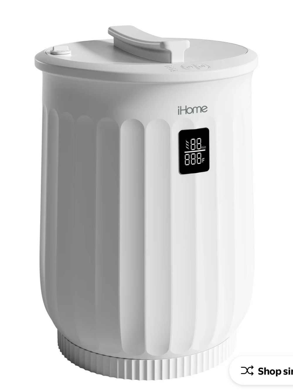 iHome White Digital Towel Warmer